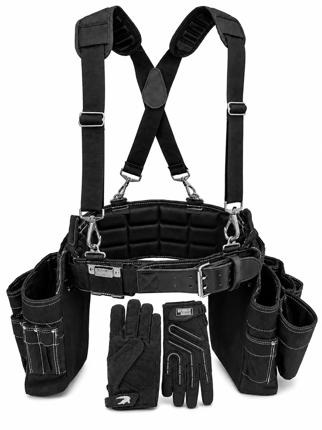 Gatorback Professional Carpenter Tool Belt Deluxe Package – Padded